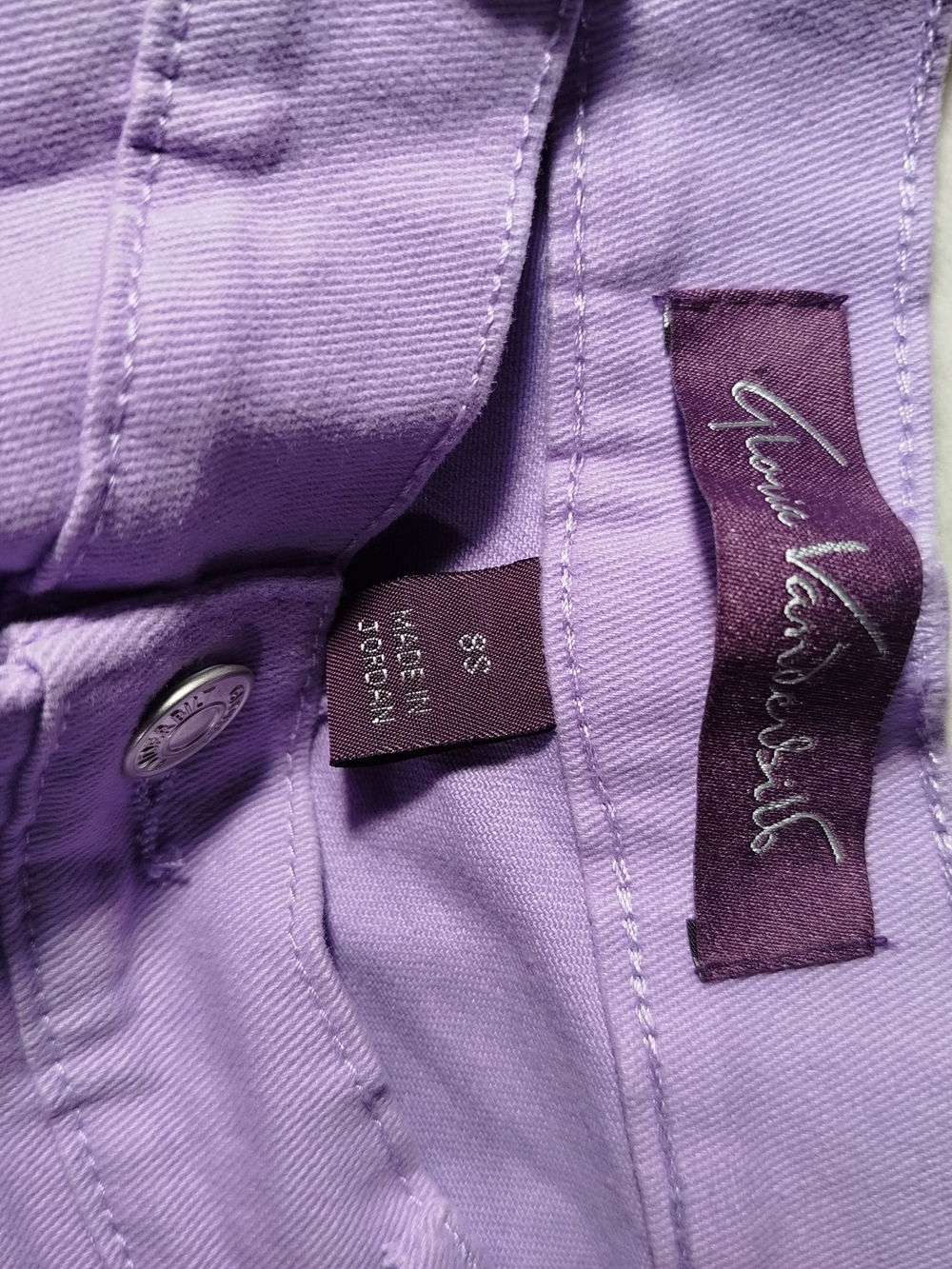 Gloria Vanderbilt Women’s Lavender Straight Leg Pants Size 8S New - Picture 8 of 10